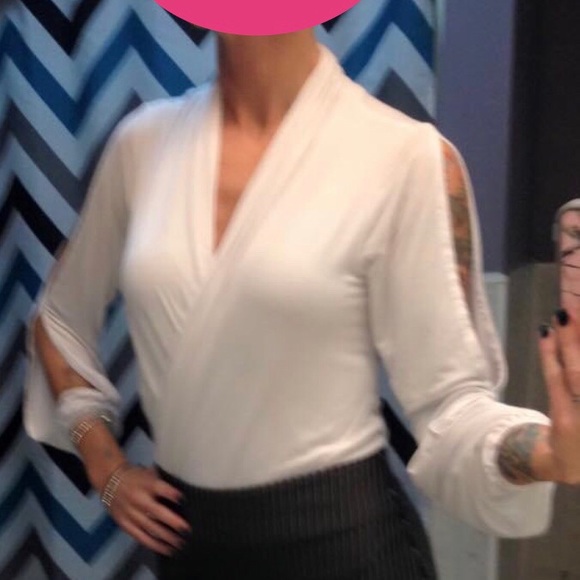 Guess White Wrap Eldoris Bodysuit - Picture 2 of 6